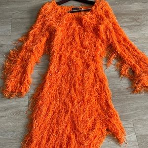 Orange festive dress